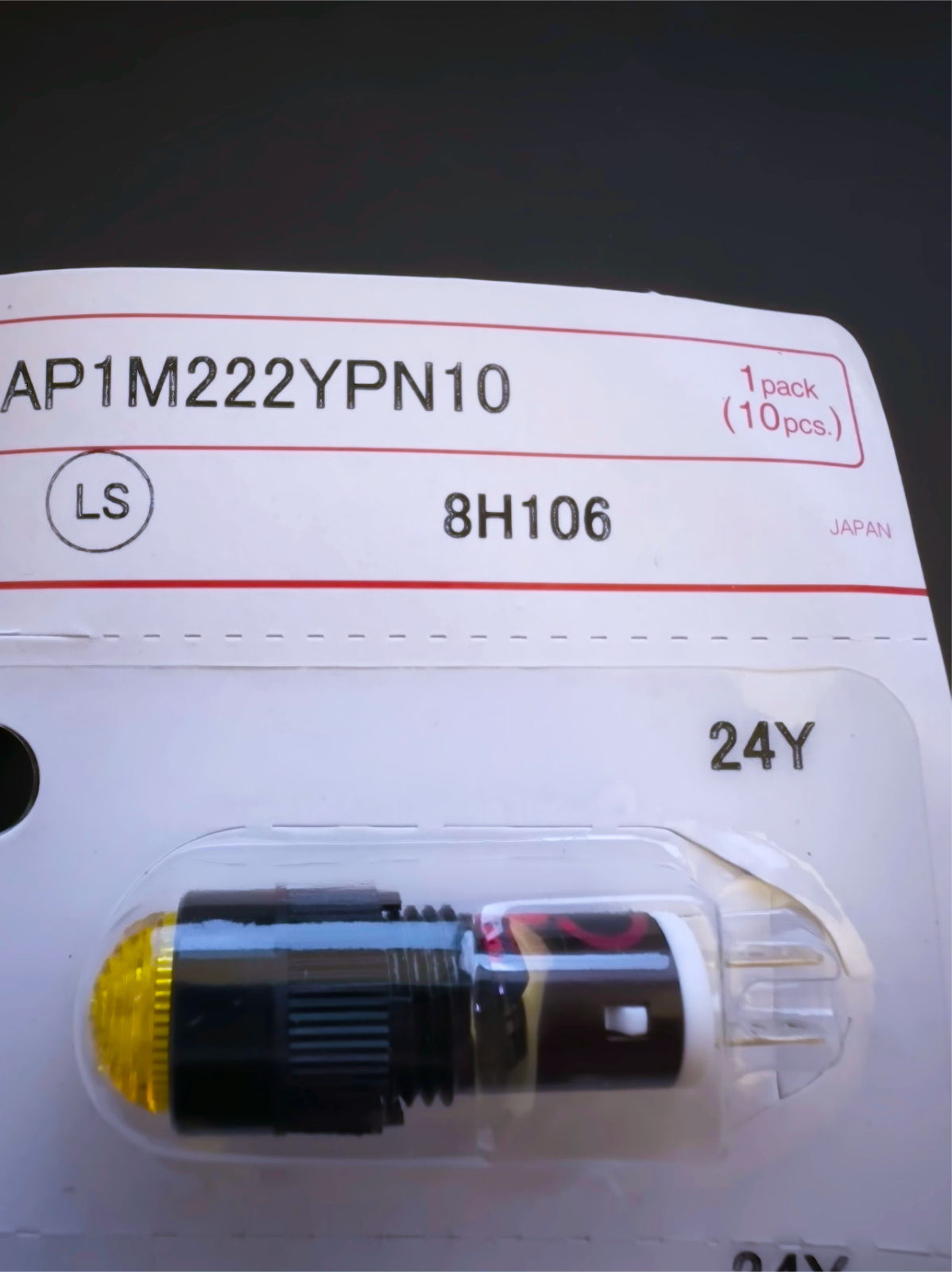 1Pcs - AP1M222Y IDEC Miniature Pilot Light LED Yellow Dome Shape AC/DC 2... - $6.10
