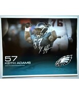 Keith Adams Signed Autographed Color 8x10 Photo - Philadelphia Eagles - $278.59 MXN