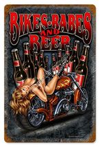 Bikes Babes &amp; Beer Metal Sign - $39.95