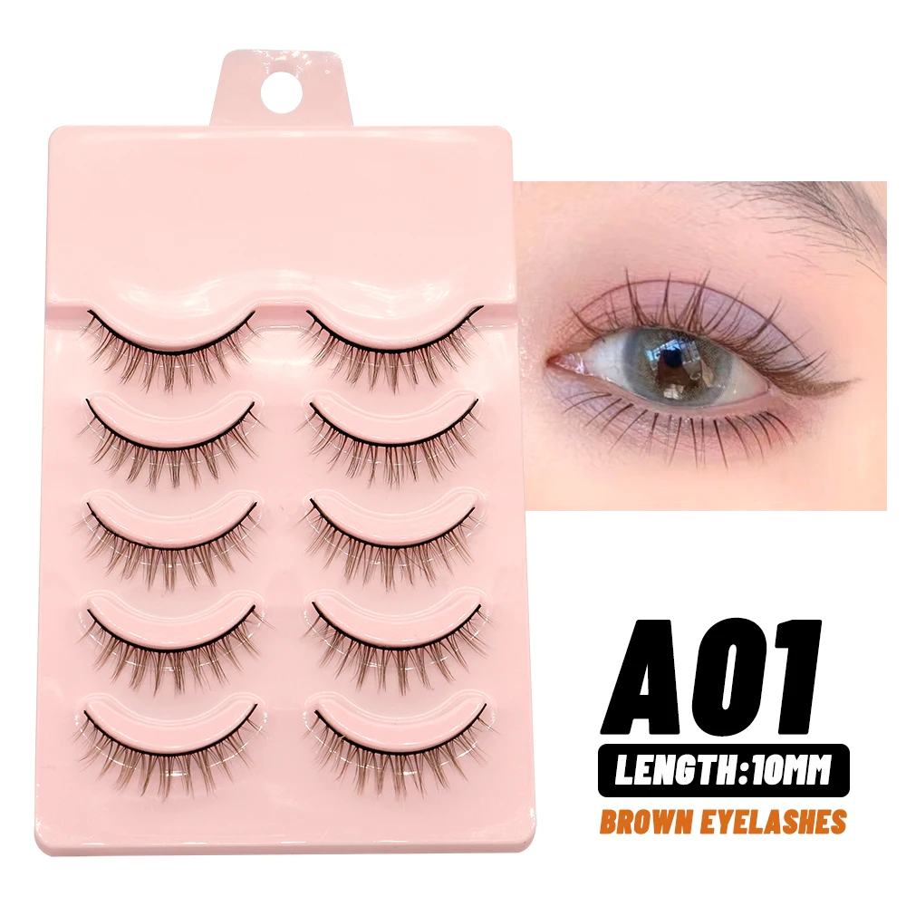GROINNEYA 5pairs Eyelashes Cosplay  Lashes 3D  Mink Eyelash Wispy  Soft ... - $29.43
