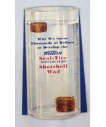 Vintage Western Seal Tite Shotshell wad advertising brochure 1936 die cut - $65.52 CAD