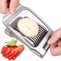 Egg Slicer for Hard Boiled Eggs Egg Cutter Strawberry Slicer Heavy Duty Aluminiu - $15.13