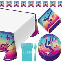 Gymnastics Party Decorations Pack - Pink, Purple, and Teal Crepe Streame... - £9.32 GBP+