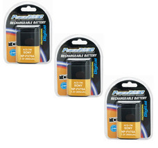 3X Batteries NP-FV70A for Sony CX455, CX485, CX625, CX675, PJ675, AX40 AX45 AX53 - £57.41 GBP