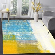 Modern Art Abstract Area Rugs for Livingroom Bedroom Velvet carpet 3x5ft - £56.26 GBP