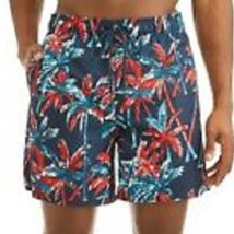 George Men&#39;s Large Palm Trees Lined Swim Trunks NWT - £9.85 GBP