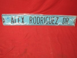 Vintage NOS Alex Rodriguez Seattle Mariners Embossed Metal Street Sign 42&quot; Long! - £31.64 GBP