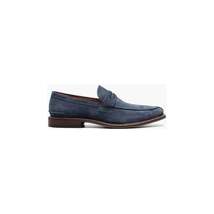 Stacy Adams Marlowe Algonquin Moc Toe Penny Slip On Navy Suede 25550-415 image 3