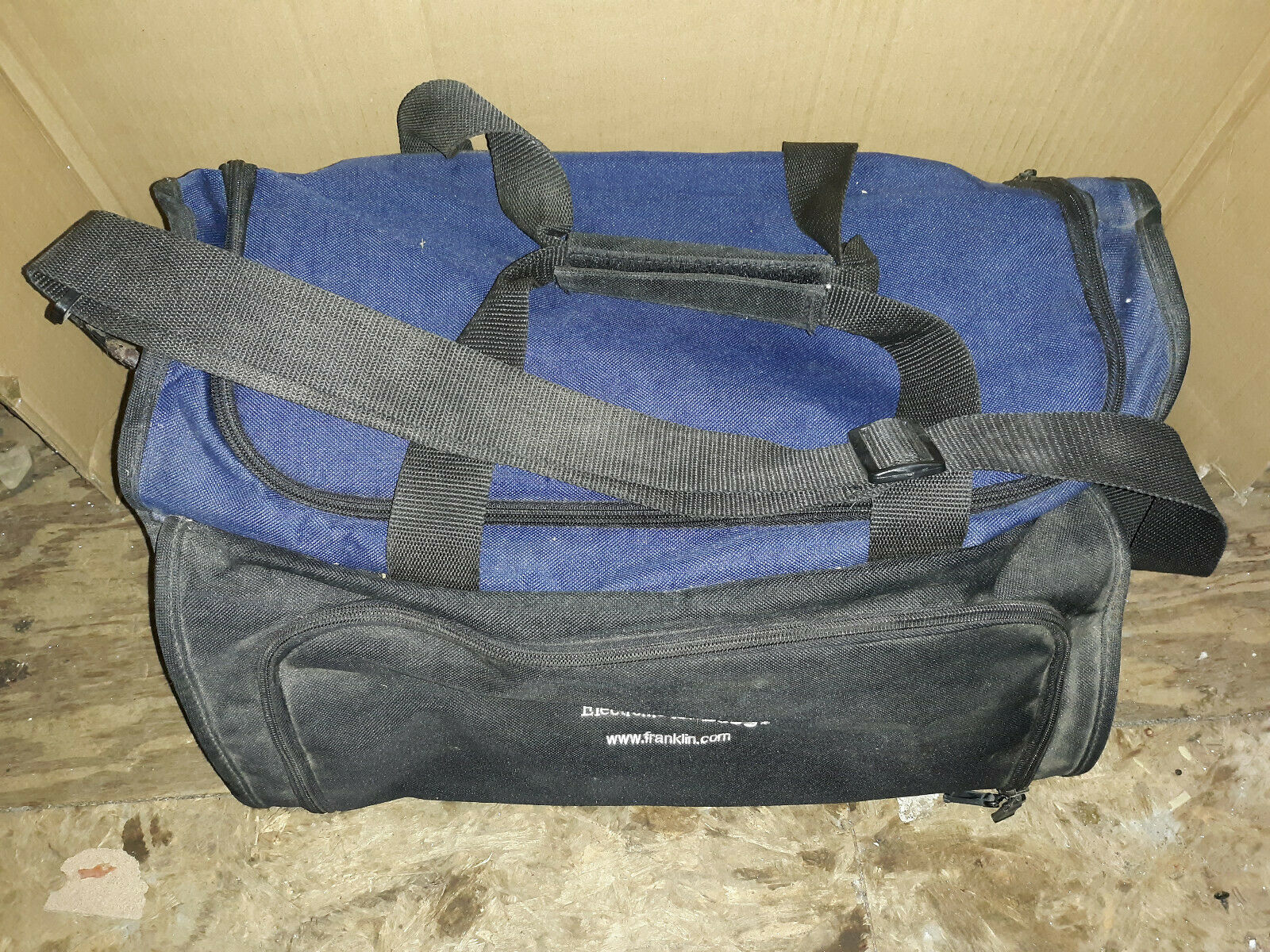 20EE33 NYLON TOOL BAG, FRANKLIN, 19” X 11” X 11” +/- OVERALL, ZIPPERED T&F, GC - $13.93
