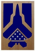 Air Force Lockheed Martin F-22 Raptor Award Wood Shadow Box Medal Display Case - £471.36 GBP
