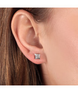 0.90ct Diamond 14k White Gold Women&#39;s Christmas Wedding Earrings - £753.62 GBP