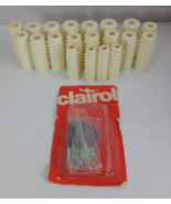 Set Of Vintage Clairol Kindness 20 Replacement Hot Rollers &amp; Clips - $25.79 CAD