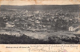 Mt Carmel Pennsylvania Birds Eye View~Postcard 1908 - £4.28 GBP