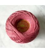 Vintage J &amp; P Coats Knit-Cro-Sheen Cotton Crochet Thread - Color Rose 20... - £4.43 GBP