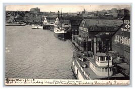 Piers and Ships at Waterfront Seattle Washington WA 1907 DB Postcard Q22 - £11.34 GBP