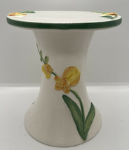 White Barn Candle Company Yellow Orchids Pedestal Candle Holder Bath &amp; Body Read - £10.83 GBP