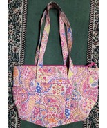 Quilted ~ Multicolored  ~ Fabric Bag ~ Pink Lined ~ Purse ~ Handbag - $427.24 MXN