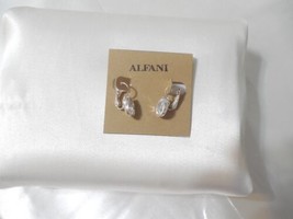 Alfani 7/8&quot; Silver Tone Simulated Diamond Teardrop Lever Back Earrings A... - $10.55