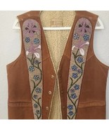 Hand beaded Leather Vest Alaska Native inspired - £798.55 GBP