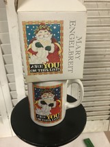 Mary Engelbreit Christmas mug with box vintage Santa ARE YOU ON THIS LIS... - £21.83 GBP
