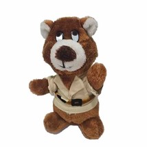 Ace Novelty Ranger Bear Plush Safari Jacket Stuffed Animal Toy 11” 1987 Vtg - £7.75 GBP