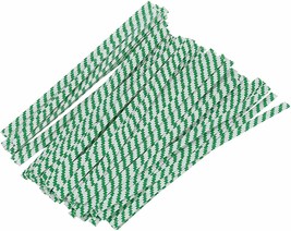 24000 Twist Ties 4 Inch Paper Green Stripes For Party Cello Candy Bags Cake - £115.97 GBP