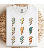 Lightning Fall Stack PNG, Lightning Bolt Checkered PNG, Retro Boho Fall PNG - $3.43 CAD