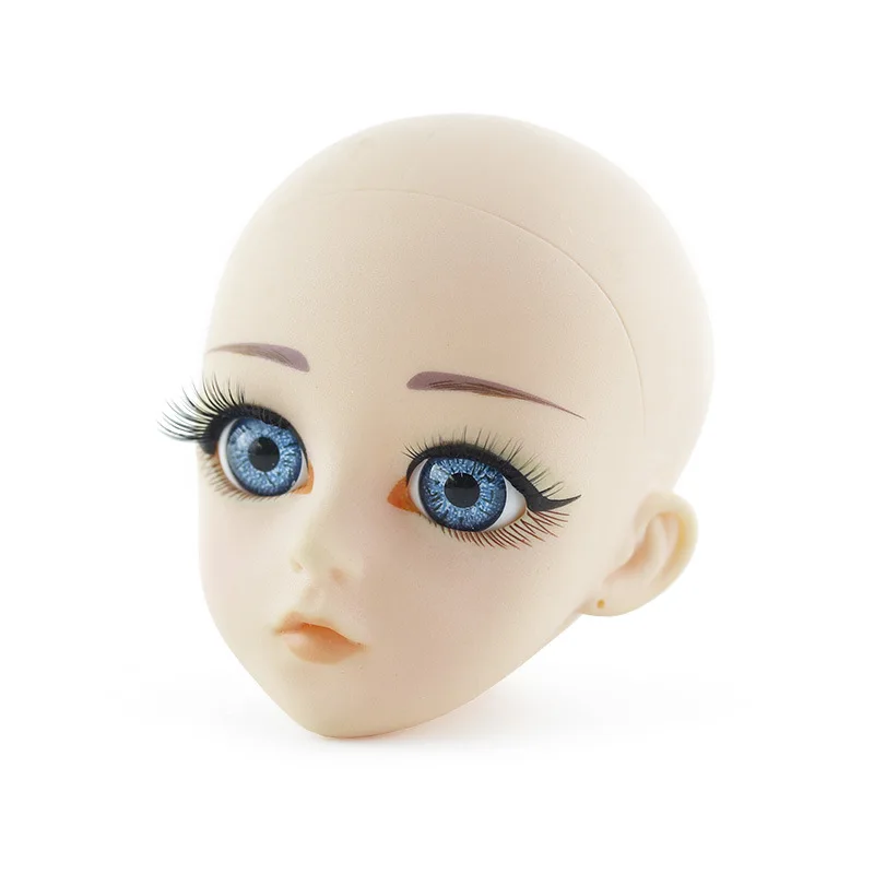 Play Bjd Doll 1/4 Head 18MM Blue Eye for DIY Toy BJD New User Makeup 22 Joint 18 - £23.18 GBP