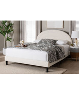 Hermine Boucle Upholstered Platform Bed - $8,449.05 MXN