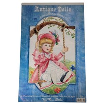 RARE! Red Farm Studio Giant Coloring Book Antique Dolls 18 in x 12 in - $22.81