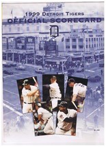 Baseball 1999 Detroit Tigers Official Scorecard Unscored Kansas City Royals - $95.30 MXN
