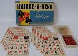 Vintage 1938 BRIDGE-O-RENO Bingo Game By Whitman Publishing! - £35.88 GBP