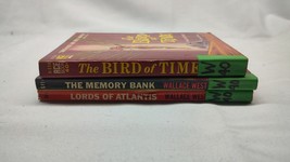 Wallace West 3 Vintage Paperback Lot Lords of Atlantis Memory Bank Bird of Time - £12.57 GBP