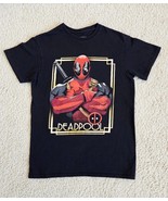 Marvel Deadpool Graphic T-shirt Adult Size S Black Short Sleeve EUC - $12.29 CAD