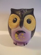 Fenton Glass &quot;Nite Owl&quot; Half Moon Halloween Sitting Owl Figurine LE #4/15 Kibbe - £149.25 GBP