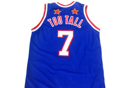 Too Tall #7 Harlem Globetrotters Men Basketball Jersey Blue Any Size image 5