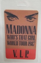 MADONNA - VINTAGE 1987 ORIGINAL TOUR CONCERT LAMINATE BACKSTAGE PASS - $20.00