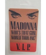 MADONNA - VINTAGE 1987 ORIGINAL TOUR CONCERT LAMINATE BACKSTAGE PASS - $27.26 CAD
