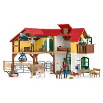 Schleich Farm World  Large Farm House, 97-Piece Toy Farm House with 3 Rooms, Far - £134.28 GBP