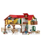 Schleich Farm World  Large Farm House, 97-Piece Toy Farm House with 3 Ro... - £132.31 GBP