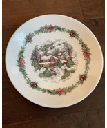 Royal Stafford Christmas Scene Winter Village 13-7/8&quot; Serving Bowl England - €42,59 EUR