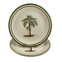 Mainstays Palm Villa Dinner Plates Lot of 2 - £23.54 GBP