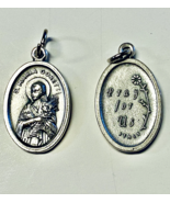 Saint Maria Goretti 1&#39; Silver tone Medal, New  #MD-101 - $73.06 MXN