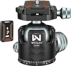 Tripod Head 44Mm Low Profile Ball Head, Weyllan Dh44 360 Degree Metal Pa... - $116.97