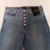 Banana Republic Blue Jeans 31L High Rise Skinny Ankle Button Fly Light NWT - £30.86 GBP