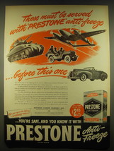 1944 Eveready Prestone Anti-Freeze Ad - These must be served with Prestone  - $18.49