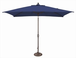 SimplyShade 6 x 10 ft. Rectangle Push Button Tilt Market Umbrella  Sky Blue - £193.49 GBP