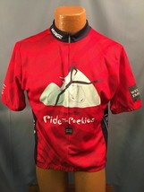Verge Sport Cycling Jersey Wells Fargo Biking Zip Mens Large Ride The Rockies - £14.85 GBP