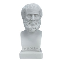 ARISTOTLE Greek Philosopher Scientist Handmade Bust Head Statue Sculpture 7.67in - £39.41 GBP