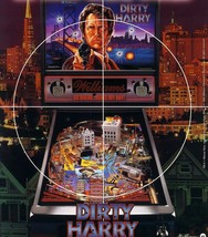 Dirty Harry Pinball Flyer Clint Eastwood Original NOS Game 1995 Vintage Retro   - £13.82 GBP